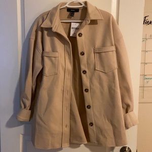 Tan Shacket new with tags